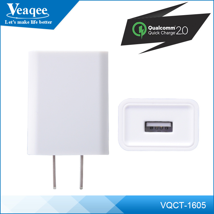 Veaqee Wholesale Mobile Phone Charger with Quick Charge 2.0