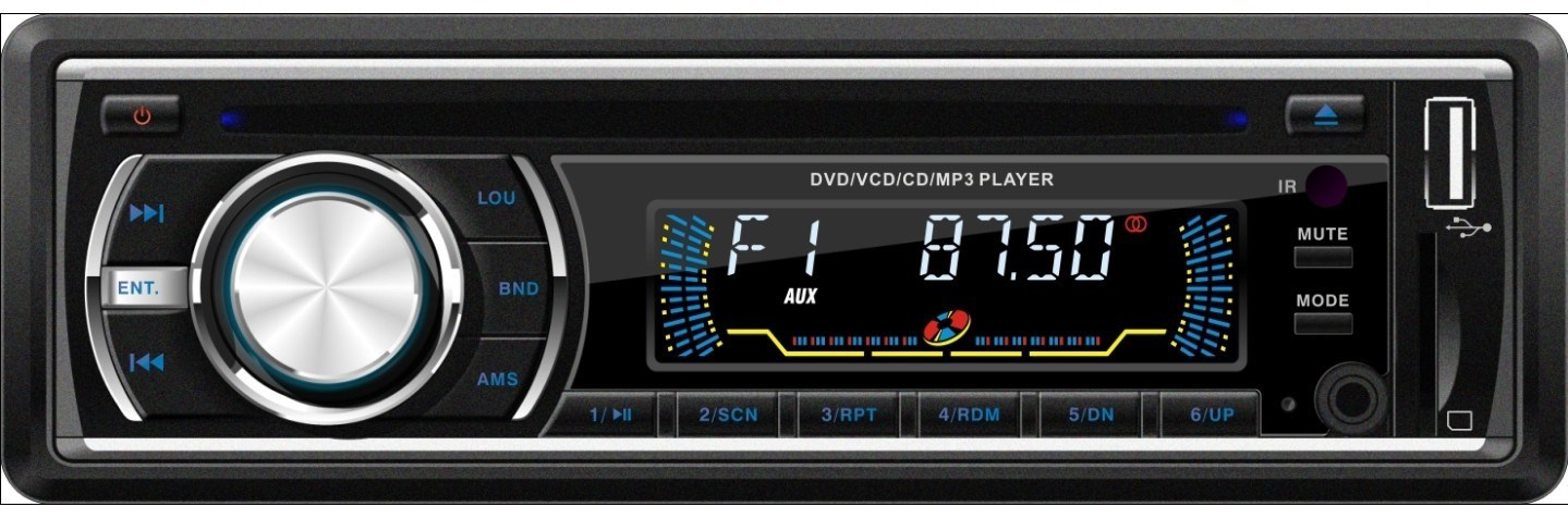 One DIN Car DVD Player (HS2138)