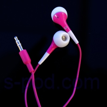 Pink In-Ear Steroe Earphone for iPod