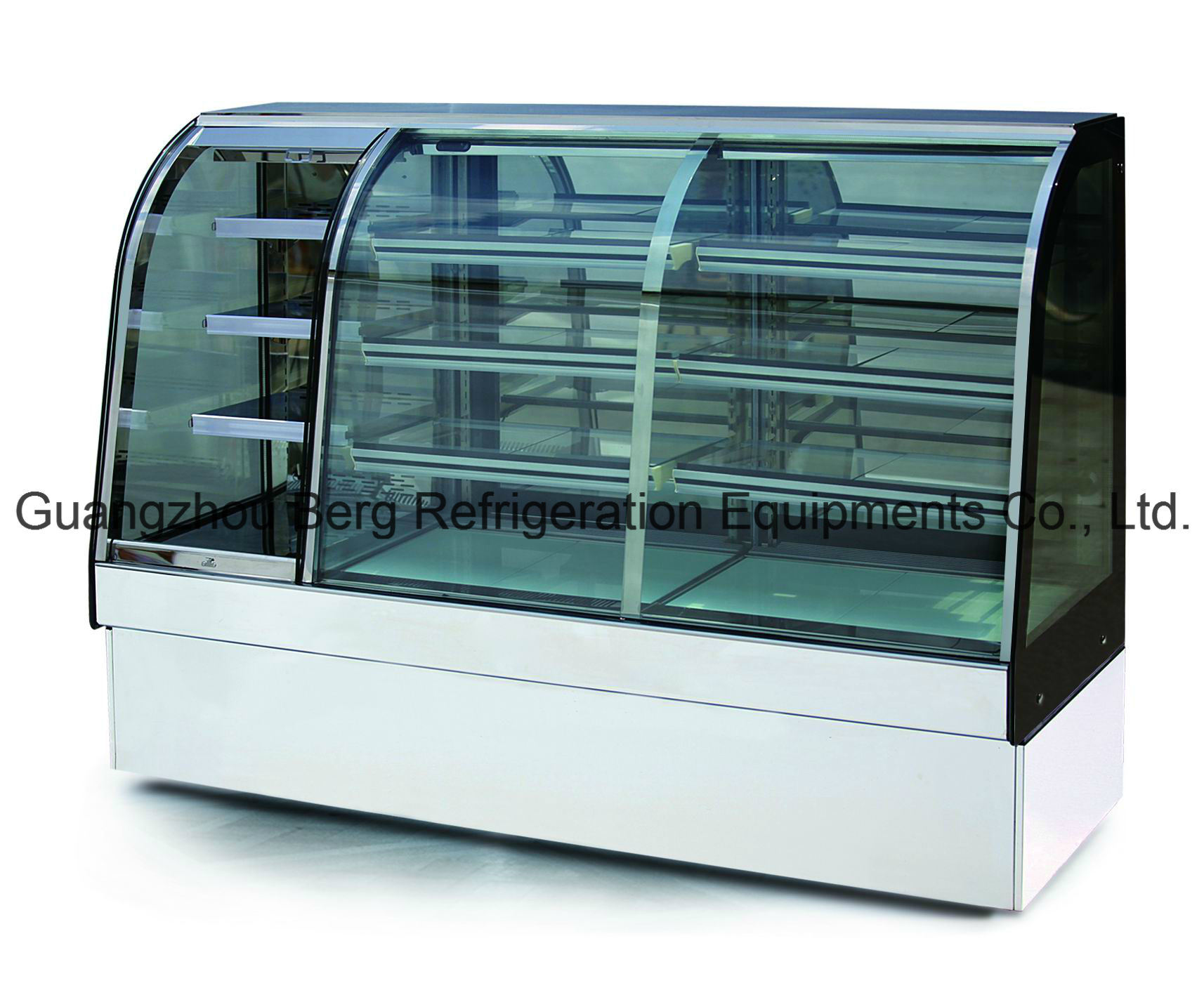 Durable Custom-Made Multi-Function Glass Cake Display Refrigerator with Ce