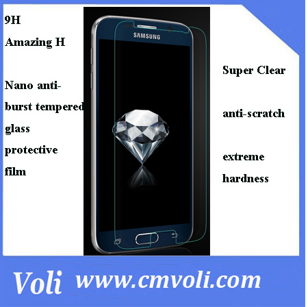 High Quality Mobile Tempered Glass Screen Protector for Samsung S6