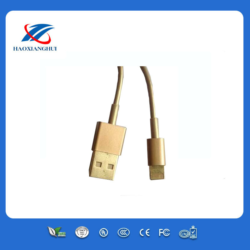 Gold Color USB Cable for iPhone5/6/5c