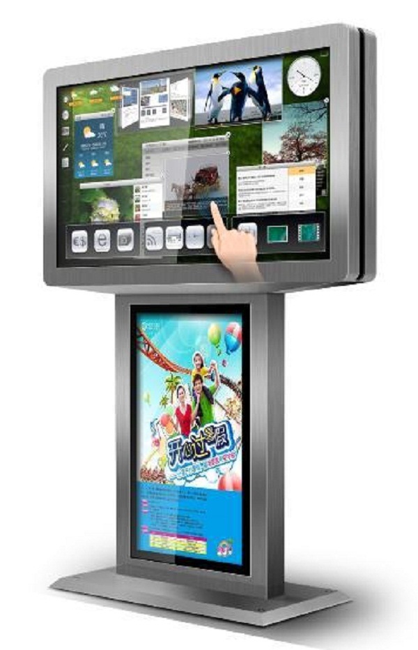Kiosk Stainless Steel Touch Screen 55''