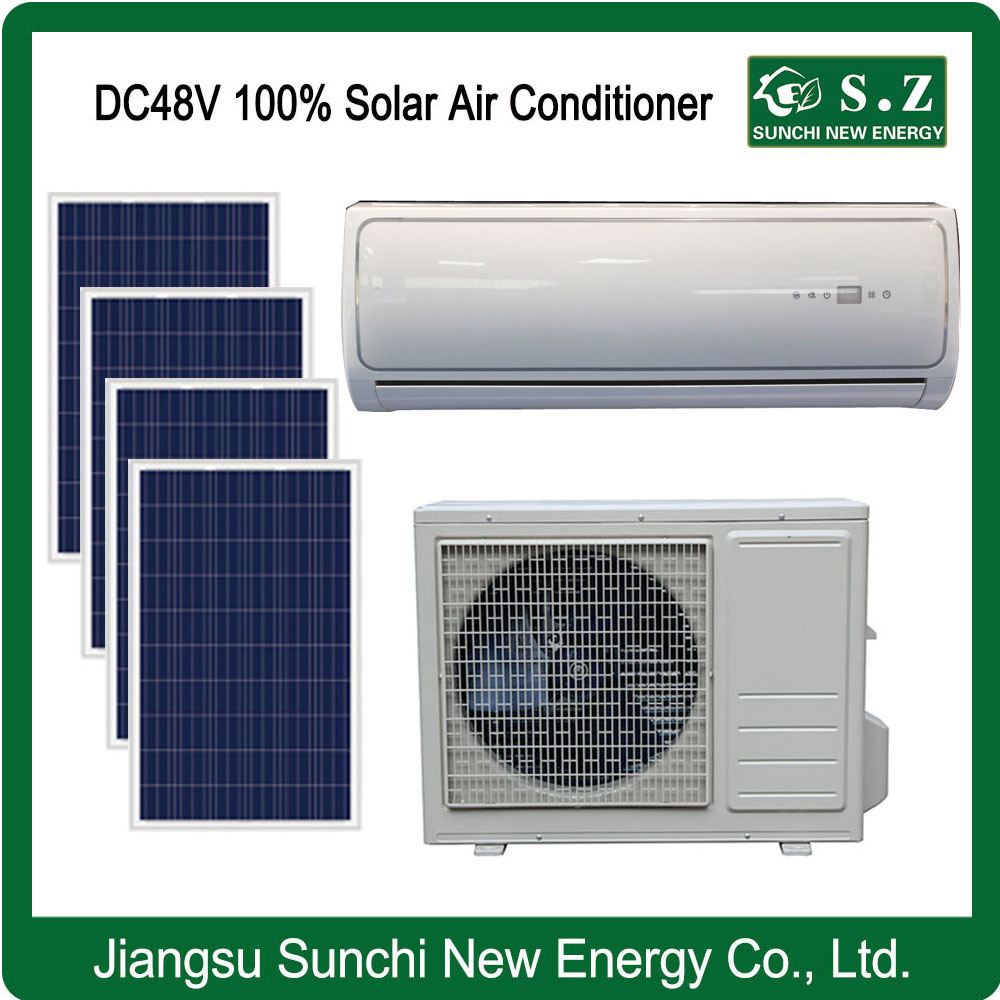 off Grid Sunchi DC48V Good Use Wall Mounted Solar Air Conditioner with Air Conditioner Condenser