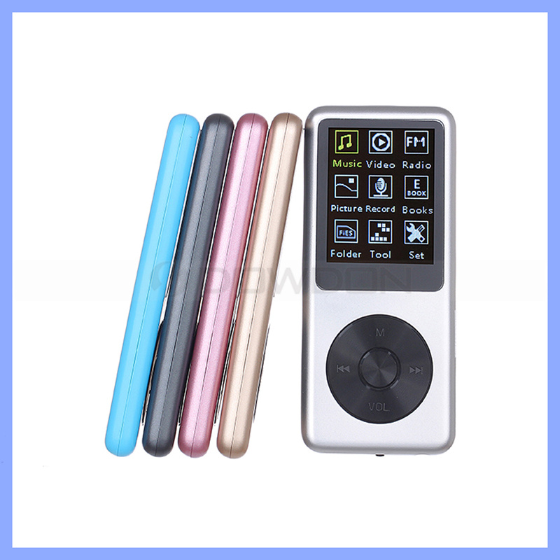 Ultrathin 8GB Hi-Fi MP3 MP4 Player Digital Voice Recorder E-book Reader with 1.8 Inch Screen Display