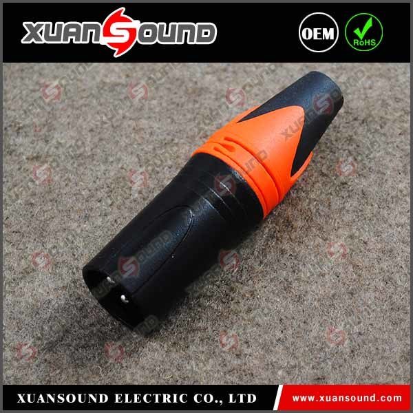 XLR Connector in Microphone Cable (XK314-orange)