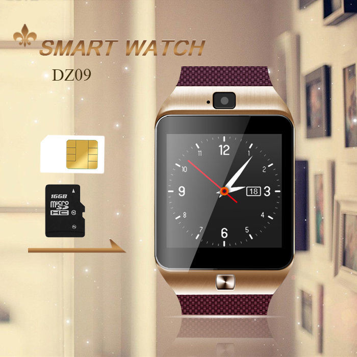 2015 New Compatible Ios Fashion Men Pedometer Bluetooth Sport Quarts Watch, Dz09 Silicon Band