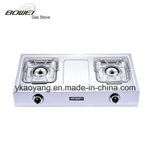 Stainless Steel Gas Stove 2 Burner Gas Cooker