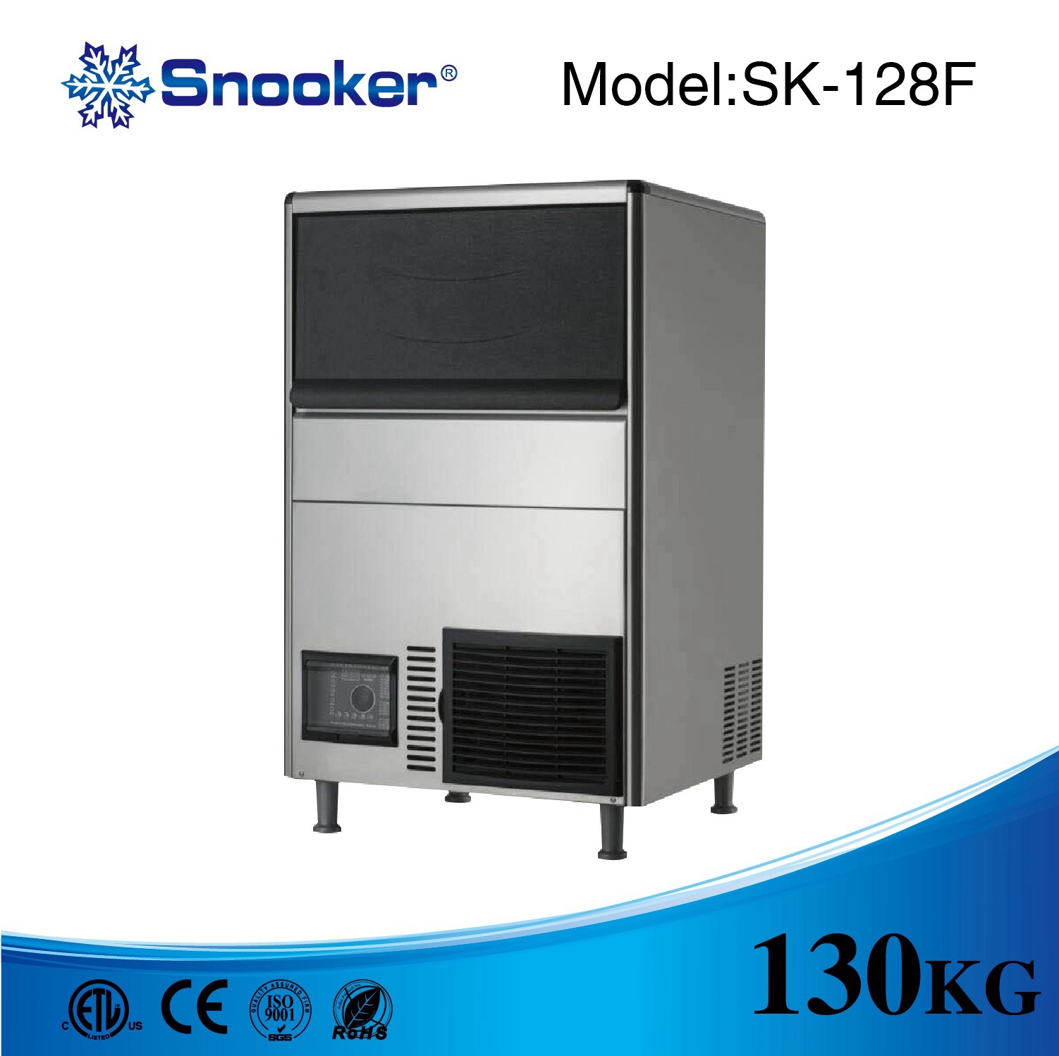 Commercial and New Condition 130kg/Day Granular Ice Maker Supplier