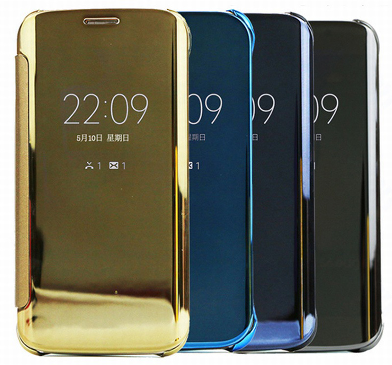 2016 New Arrival Smart Mirror Flip Cover Case for Samsung Galaxy S7 Edge