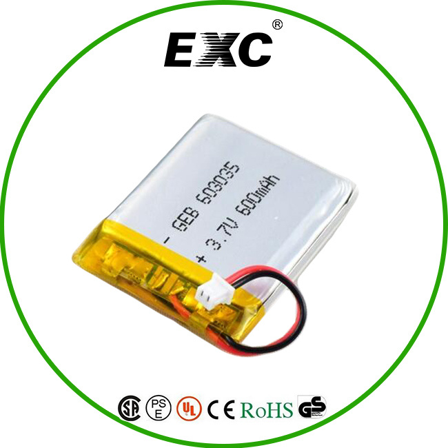 OEM 603035 Lithium Cell Battery Li-ion Battery 3.7V 600mAh Slim Battery