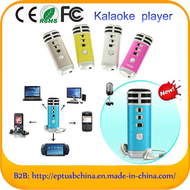 Self-Singing Mini Karaoke Singing Player Microphone for Laptop Mobile Phone