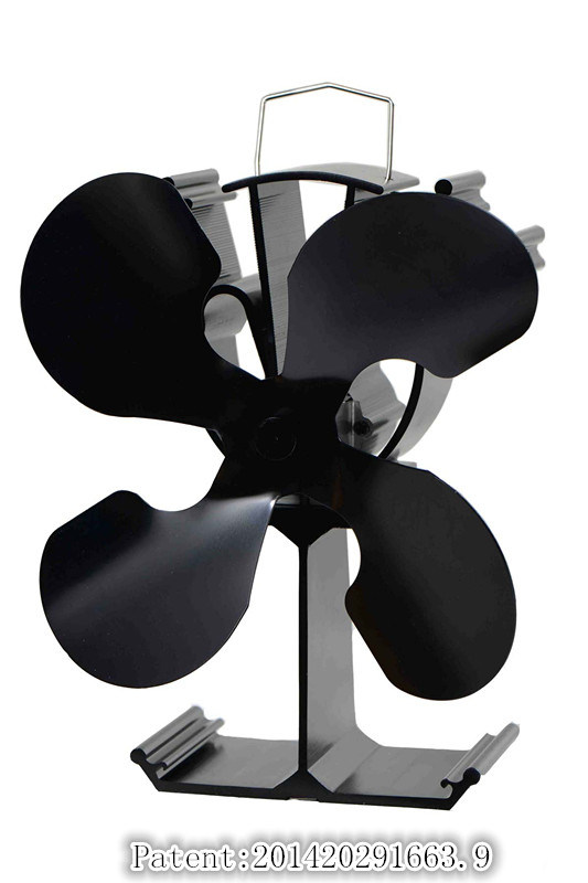 Eco-Friendly Wood /Gas Stove Fan with 4 Blades