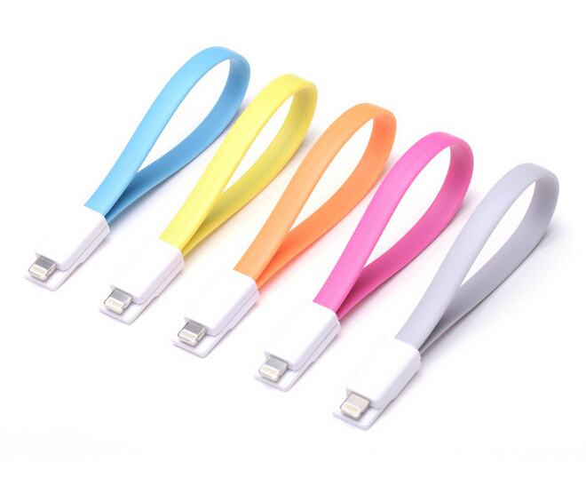 24 Cm Magnet Flat USB Charging and Data Sync Cable for 8 Pin iPhone 5/6