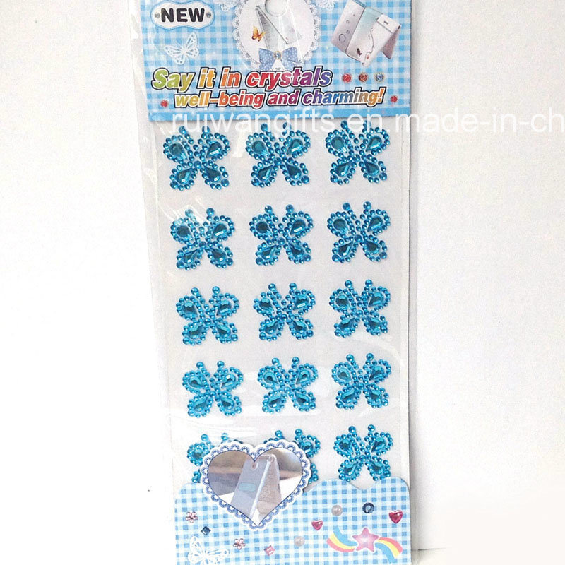 Butterfly Acrylic Crystal Diamond Stickers (sti078)