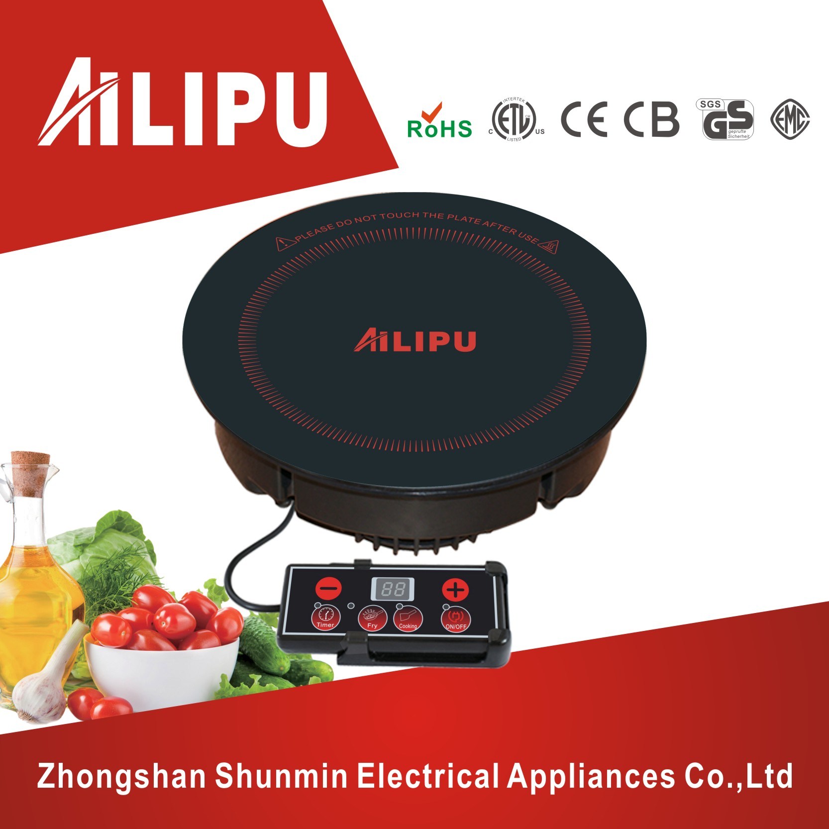 Best-Sell Domestic Induction Cookers for Hot Pot/Round Induction Cooktop/Electric Hot Plates/Magnetic Stoves