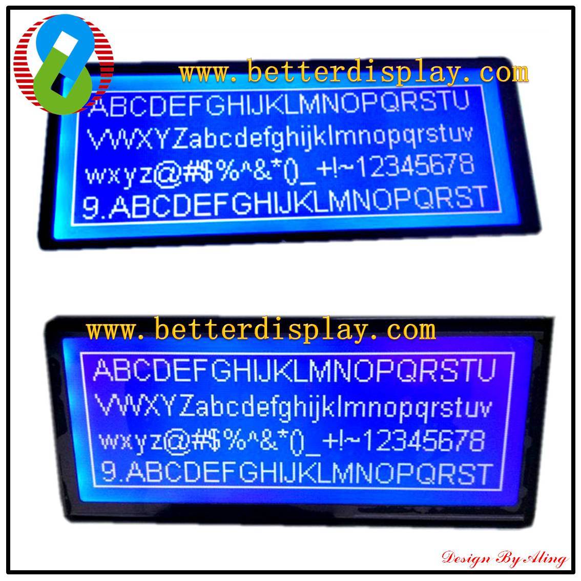Better Htn Bule Background LCD Display