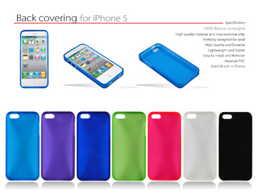 Soft PVC Mobile Phone Case for iPhone5 (GV-I-007)