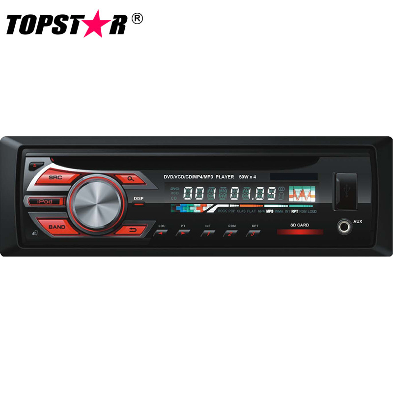 One DIN Fixed Panel Car DVD Player