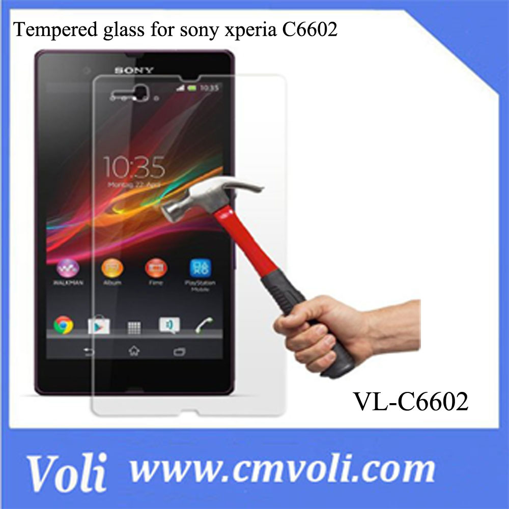 9h Super Hardness Tempered Glass Screen Protector for Sony Xperia Z L36h C6602