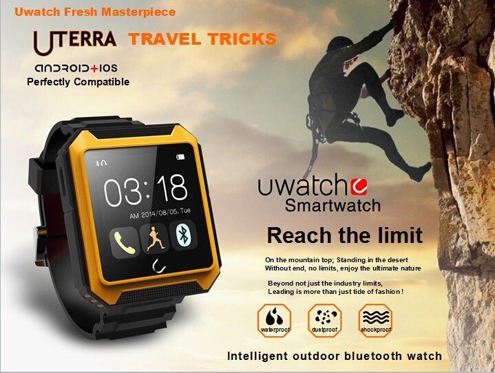Tough Sport Smart Watch Bluetooth Waterproof Dustproof Shockproof Three Proofings Phone Watch Mtk6260--360MHz