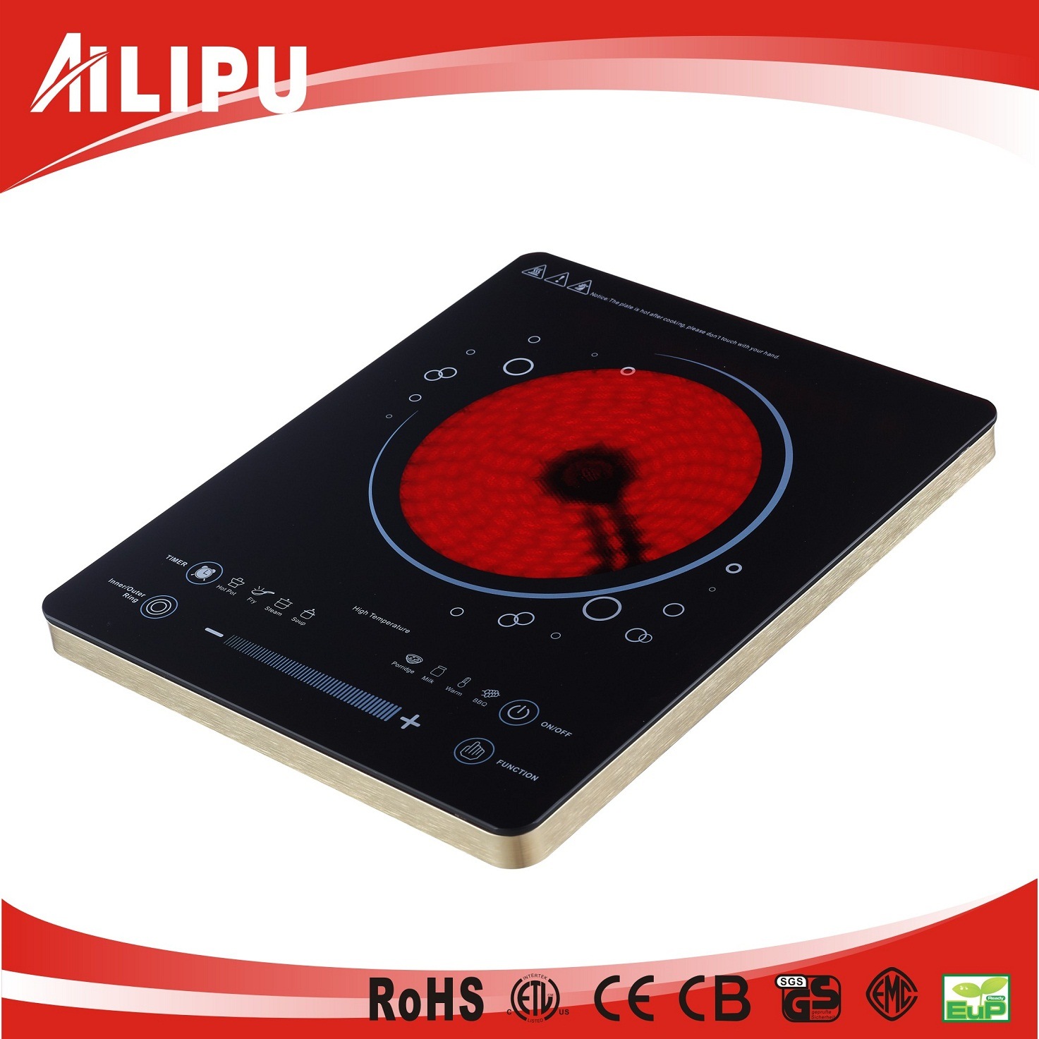 CE, CB, EMC Certificate, 2015 Home Appliance, Hot Product for Kitchenware, Infrared Heater, Stove, Ceramic Hob