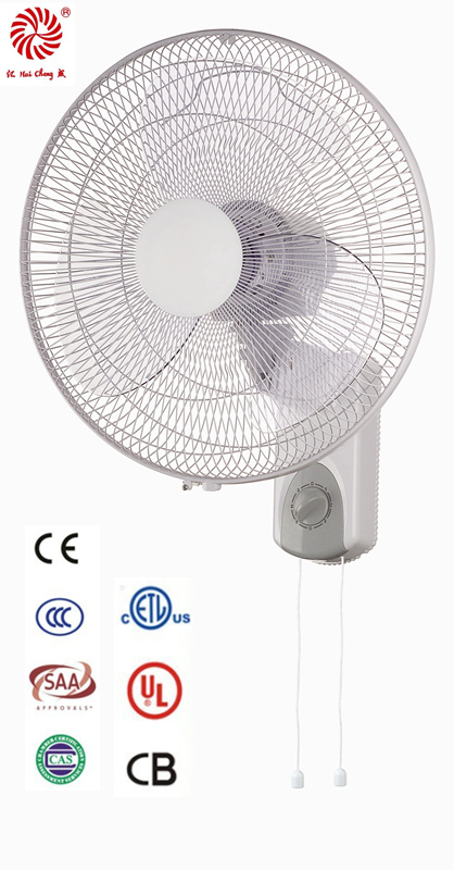 16 Inch Electric Wall Fan for Household with White Color