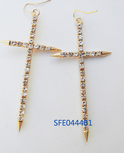 Smart Cross Diomand Earring Fashion Jewelry Sfe0444b1