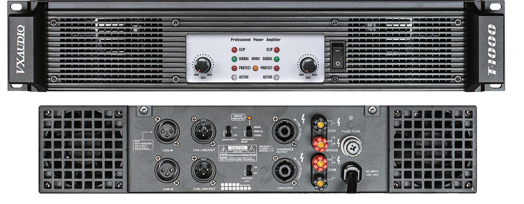 2u Performance Power Amplifier T-1000