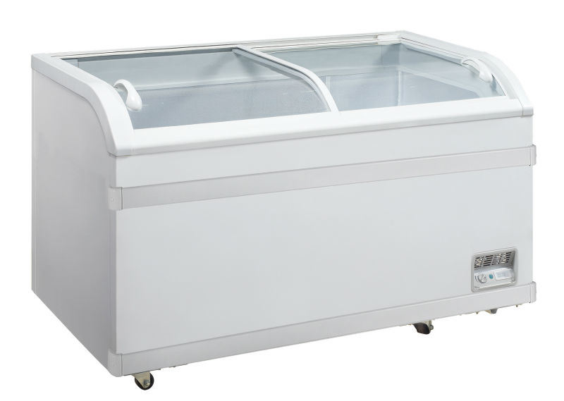 500L Chest Freezer with Curved Glass Doors and LED Light (WD-500Y)