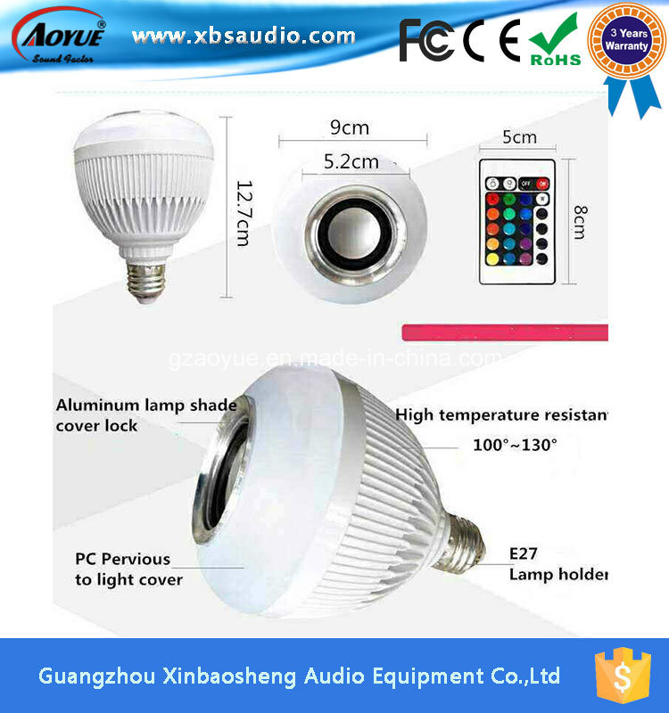Cheap Price Wireless Smart LED Light Bulb Mini Bluetooth Speaker
