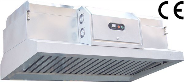 Commercial Kitchen Stainless Cooking Exhaust Chimney Hood and Purification System