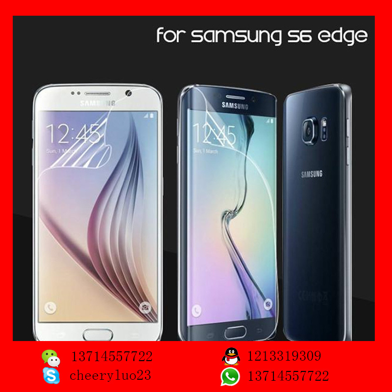 Full Coverage Curved Edge Tempered Glass Screen Protector for Samsung for Galaxy S6 Edge