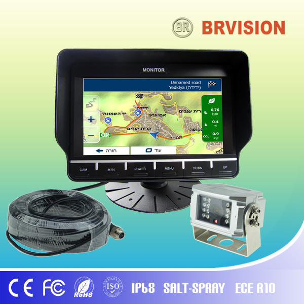 7 Inch GPS Navigation Vehicle Monitor System with Backup Camera