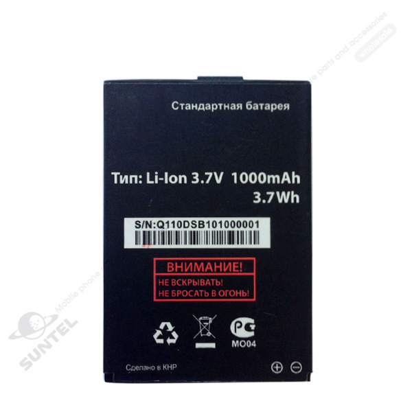 3.7V 1000mAh Rechargeable Li-ion Mobile Phone Battery for Fly-Bl4207