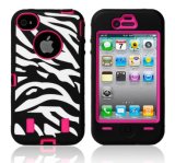 Zebra Defender Combo Case Protector Cover for iPhone 5 5s