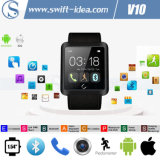 High Quality China New Bluetooth 4.0 Smartphone Watch with Pedometer (V10)