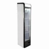 Slimline No Frost Cooler with Double Pane Tempered Glass Door, Fan Cooling