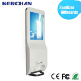 19 Inch Retail Store LCD Advertising Display with Hand Sanitizer Dispenser