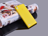 Yellow Color PC Ultra Slim Phone Case Back Cover for Huawei P6