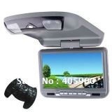 HD 9 Inch Car Flip Down/Roof Mount DVD Player with USB/SD/IR/FM Transmitter/32bits Games