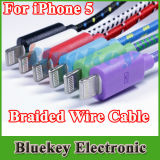 Lightning 8pin Braided Wire Charger Cable for iPhone 5