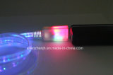 Mobile Phone Cable Am to Micro 5 Pin Black Color Micro USB2.0 Data Cable with LED Light Glowing (JHG28)