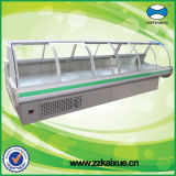 Air Cooling Curved Glass Deli and Meat Display Refrigerator