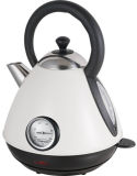 Stainless Steel Cordless Pyramid Electric Kettle with Thermometer Sb-3019nt