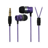 TPE Round Cable Customized Color Available in-Ear Metal Earphone