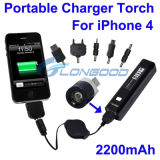 Portable 2200mAh Emergency Charger Mobile Power Bank for iPhone