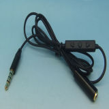 3.5mm Stereo Audio Extension Cord with Volume Control