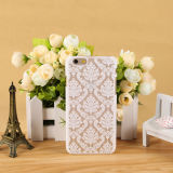 White Royal Flower Cover PC Mobile Phone Cover Case for iPhone
