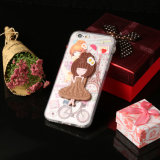 Flower Girl Transparent Silicone Mobile Phone Case for iPhone